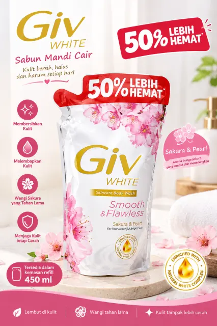 sabun cair giv white