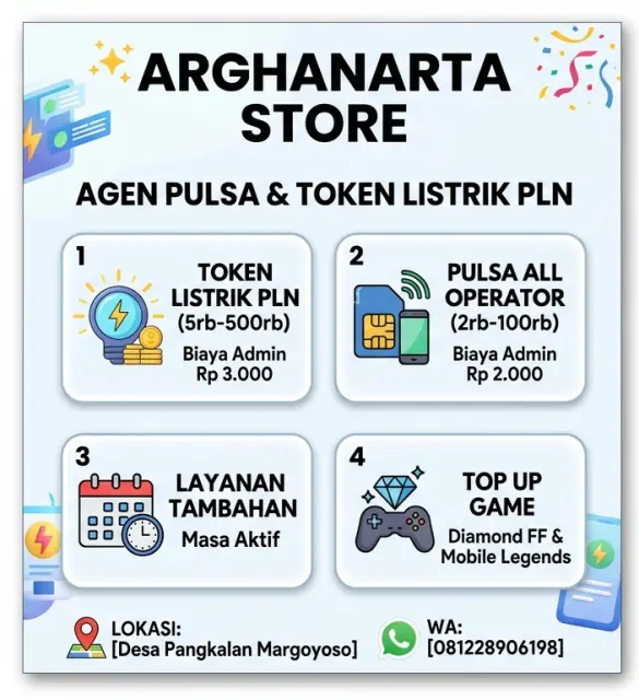 Token Pulsa, Token Listrik, & TOP UP Diamond