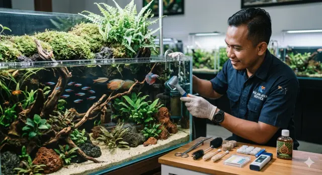 Jasa Service/ Setting Aquarium